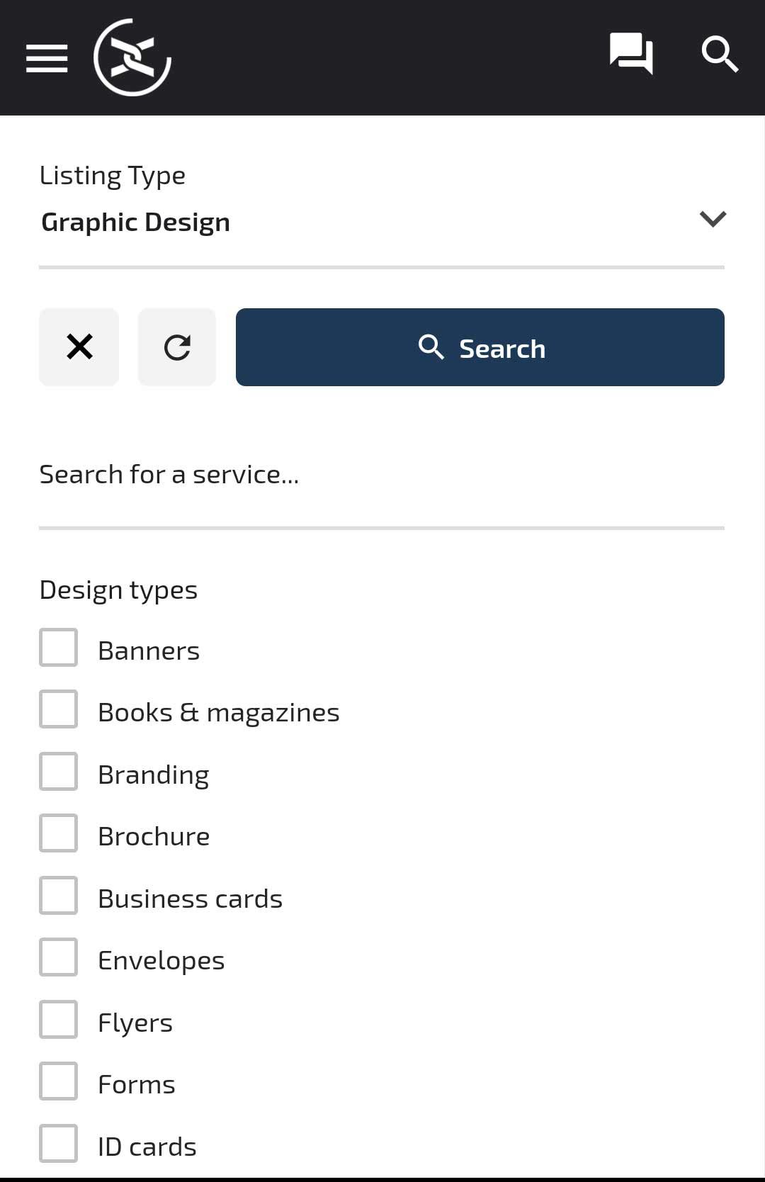 Lystingz Service page