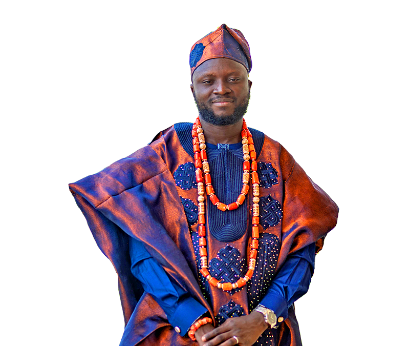 Groom showing House of Faaw's outfit